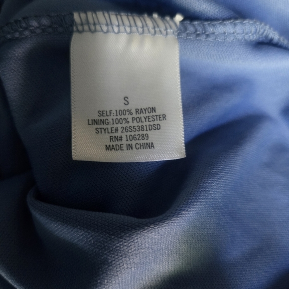 Blue Rain Blue Flutter Sleeve Romper Size Small - Picture 4 of 5